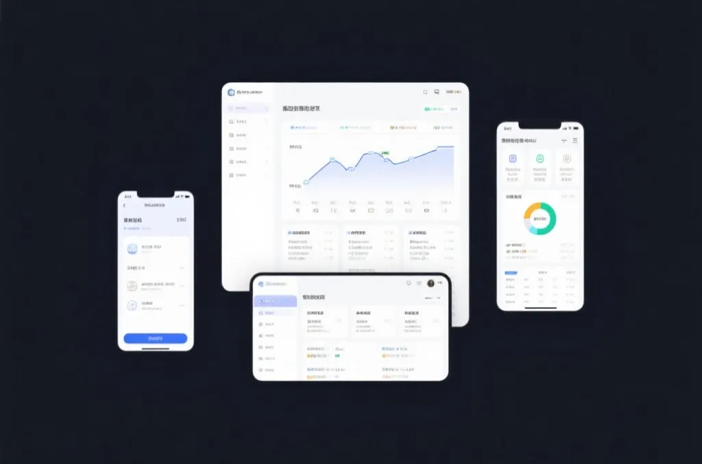 信息展示界面插画