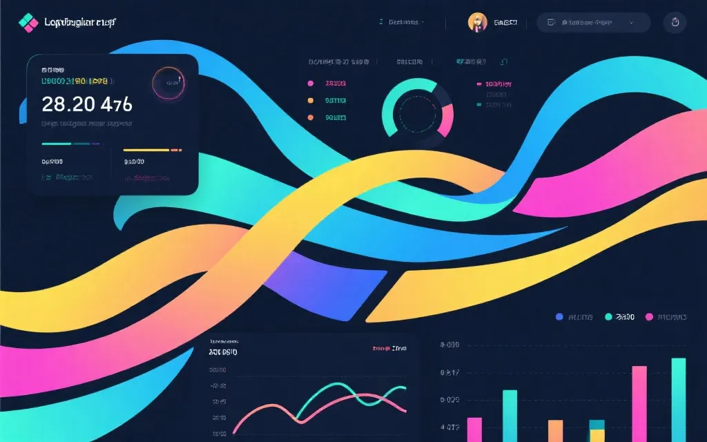 数据展示界面艺术化示意图